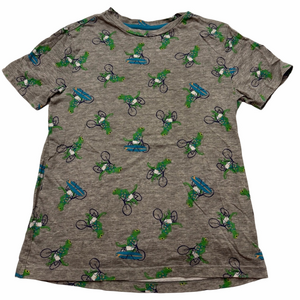 Old Navy Frogs Bikes Kids Pattern Design Print T-Shirt Tee Summer Boy Large 10